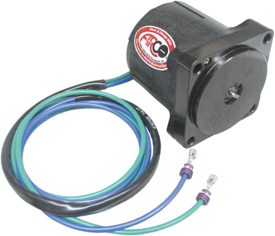 Arco Starting & Charging 6238 Tilt Trim Motor for BRP-OMC 75-250 HP FFI Outboards (1998+), 4-Bolt Mount