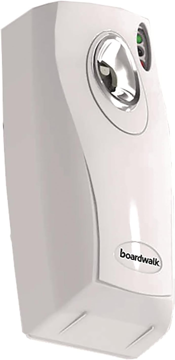 Boardwalk BWK908 Metered Aerosol Air Freshener Dispenser, White