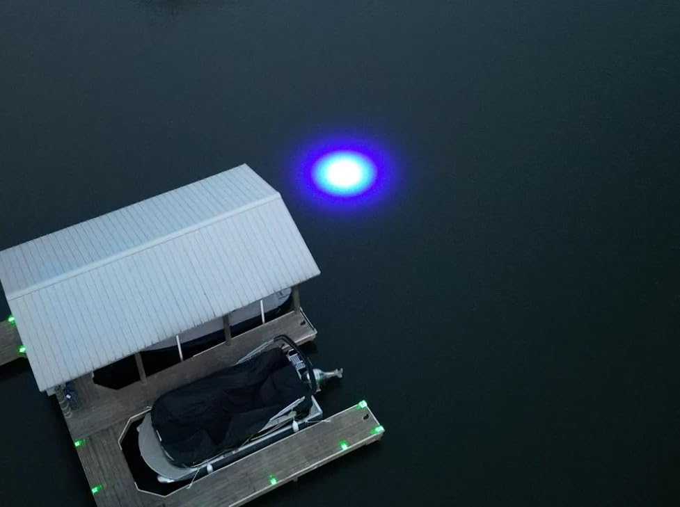 HYDRO GLOW SeaFloor Underwater Dock Light (Anchored To Bottom)