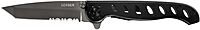 Gerber Gear EVO Mid Tanto Pocket Knife - 3.12" Partially Serrated Blade Folding Knife - EDC Gear and Equipment - Stainless Steel Serrated- 3.12 in. Blade
