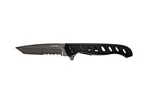Gerber Gear EVO Mid Tanto Pocket Knife - 3.12" Partially Serrated Blade Folding Knife - EDC Gear and Equipment - Stainless Steel Serrated- 3.12 in. Blade