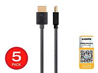 Monoprice Certified Premium High Speed HDMI Cable - Ultra Slim, 18Gbps, 4K@60Hz, HDR