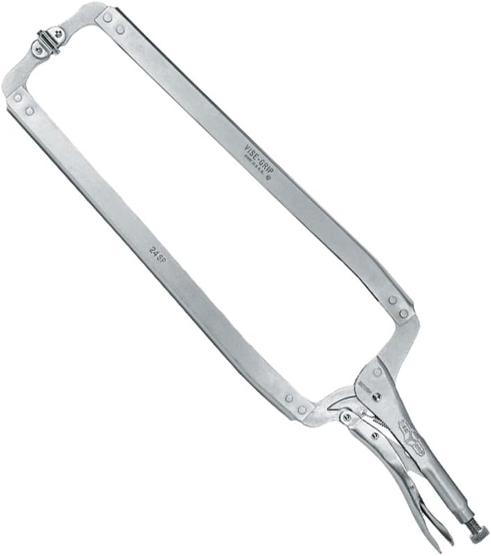 Vise Grip VGP24SP Plain Handle Alloy Steel Locking C-Clamp, Silver, 605 mm