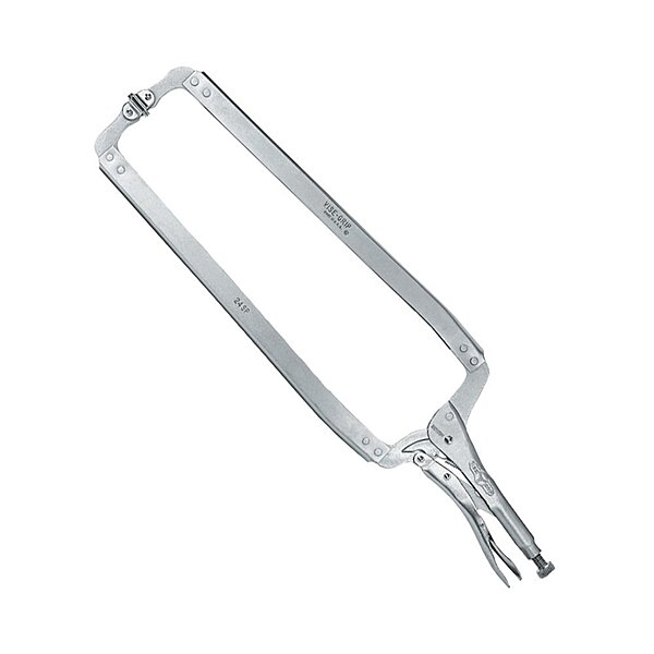 Vise Grip VGP24SP Plain Handle Alloy Steel Locking C-Clamp, Silver, 605 mm