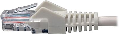 Tripp Lite Cat5e 350 MHz Snagless Molded (UTP) Ethernet Cable (RJ45 M/M) PoE White 5 ft. (1.52 m) - Category 5e - N001005WH
