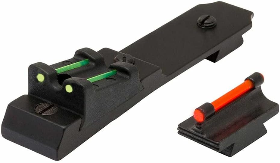 TRUGLO Replacement 3-Dot Red Front & Green Rear Adjustable Lever Action Fiber-Optic Sight Set