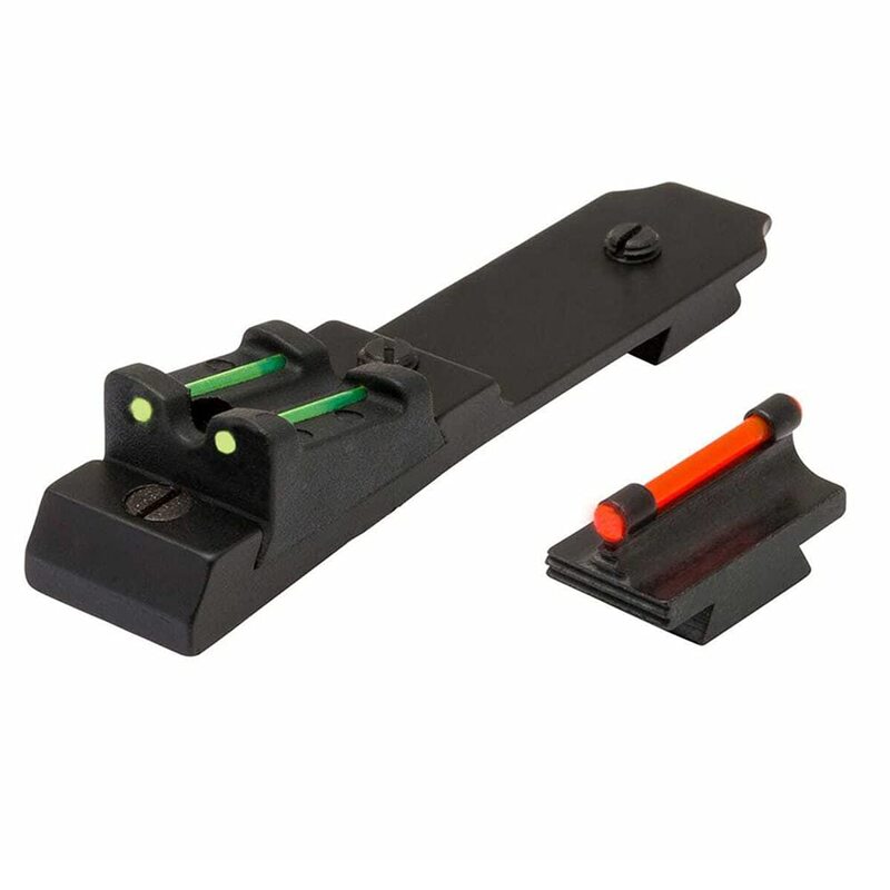 TRUGLO Replacement 3-Dot Red Front & Green Rear Adjustable Lever Action Fiber-Optic Sight Set
