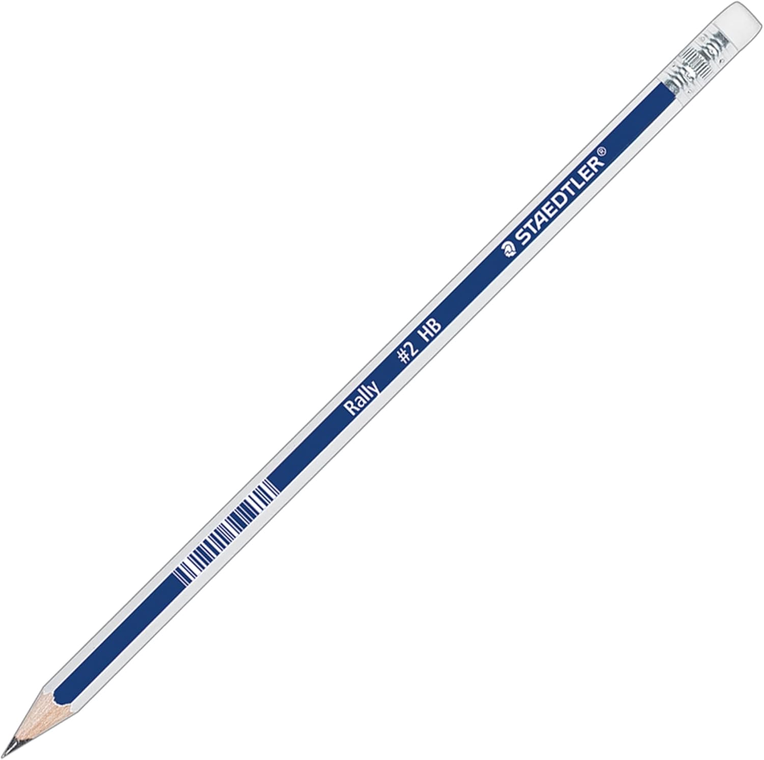 Staedtler Rally Graphite #2 Pencil, Blue/White, 12-Count