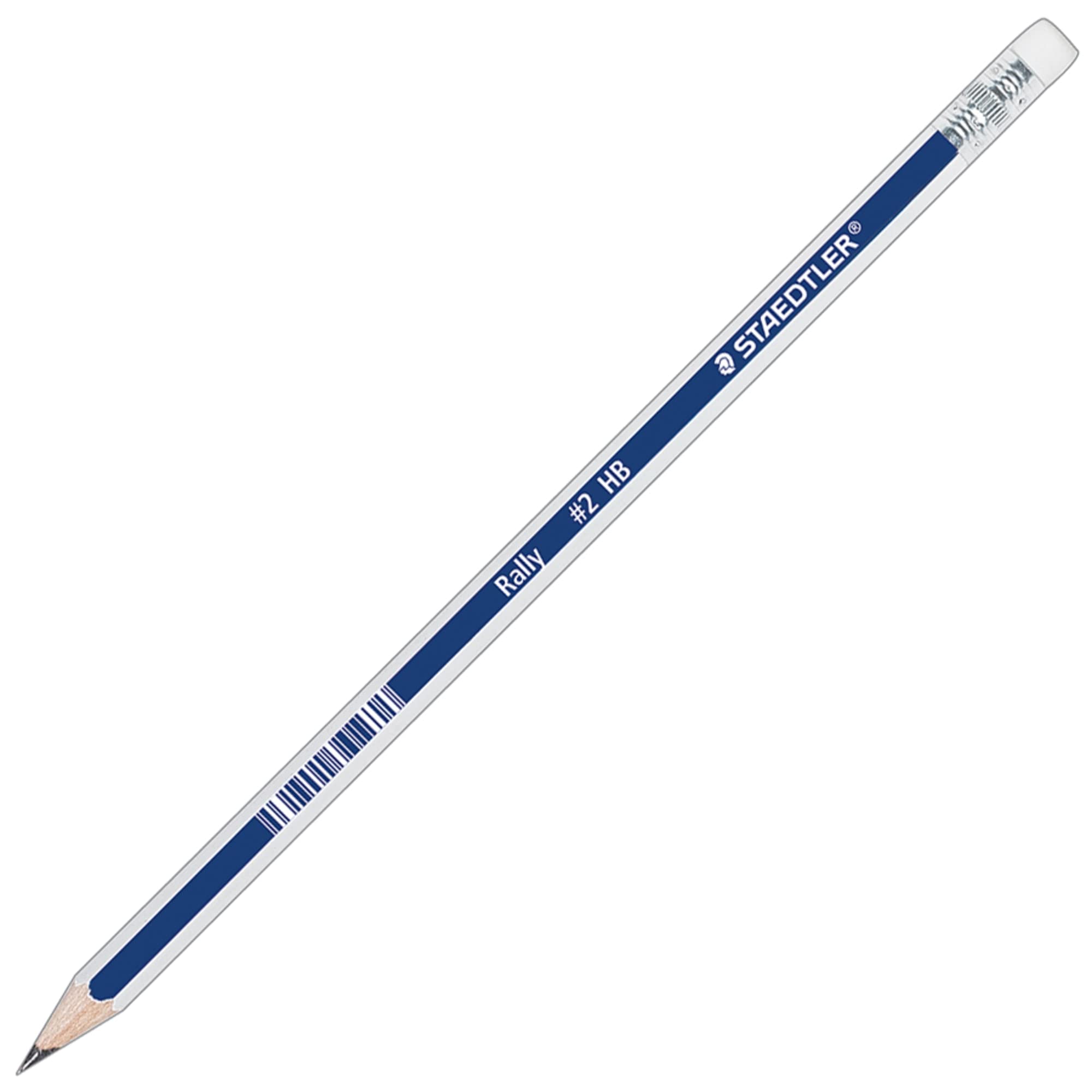 Staedtler Rally Graphite #2 Pencil, Blue/White, 12-Count
