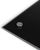 U Brands Non-Magnetic Glass Dry-Erase Board, 72in X 48in, Black Surface, Frameless, Actual Size 70in X 47in (173U00-01)
