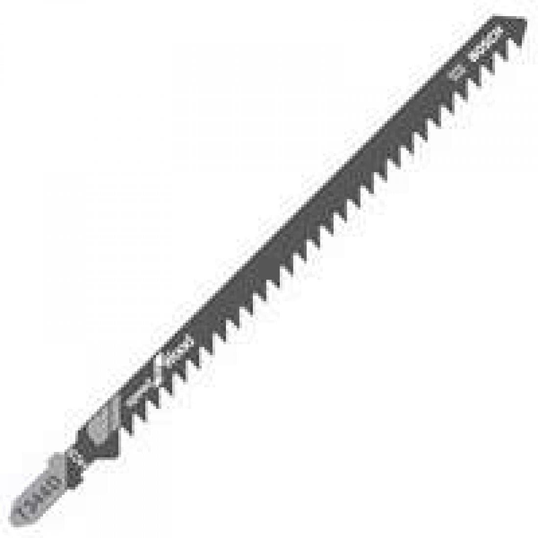 BOSCH T344D 5-Piece 6 In. 6 TPI Speed for Wood T-Shank Jig Saw Blades