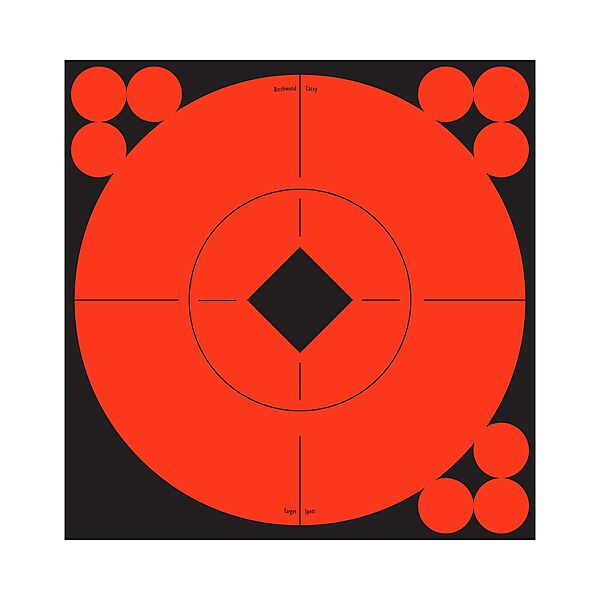 Birchwood Casey Target Spots Orange High-Contrast Self-Adhesive Bull's-Eye Paper Targets