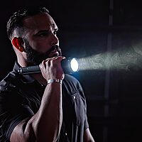 Streamlight 88131 ProTac HL 6 5,300-Lumen 80,000-Candela Rechargeable Flashlight with 120V USB Adapter, Y USB-C Cord, and Wrist Lanyard, Black