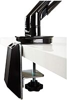 Staples Dual Monitor Arm, up to 30-inch Monitors, Black (51729) Dual Arm