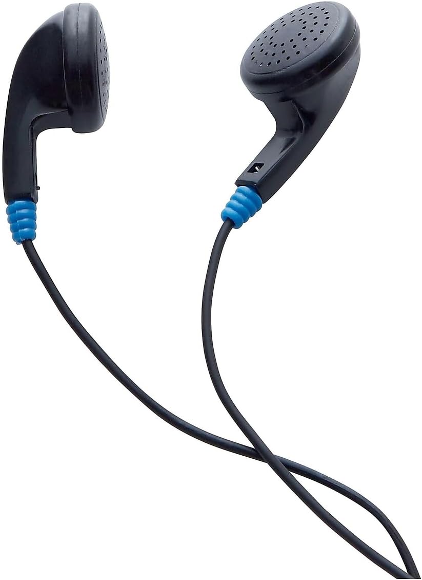 Verbatim Stereo Earphones - 3.5mm Wired Earbuds, Black
