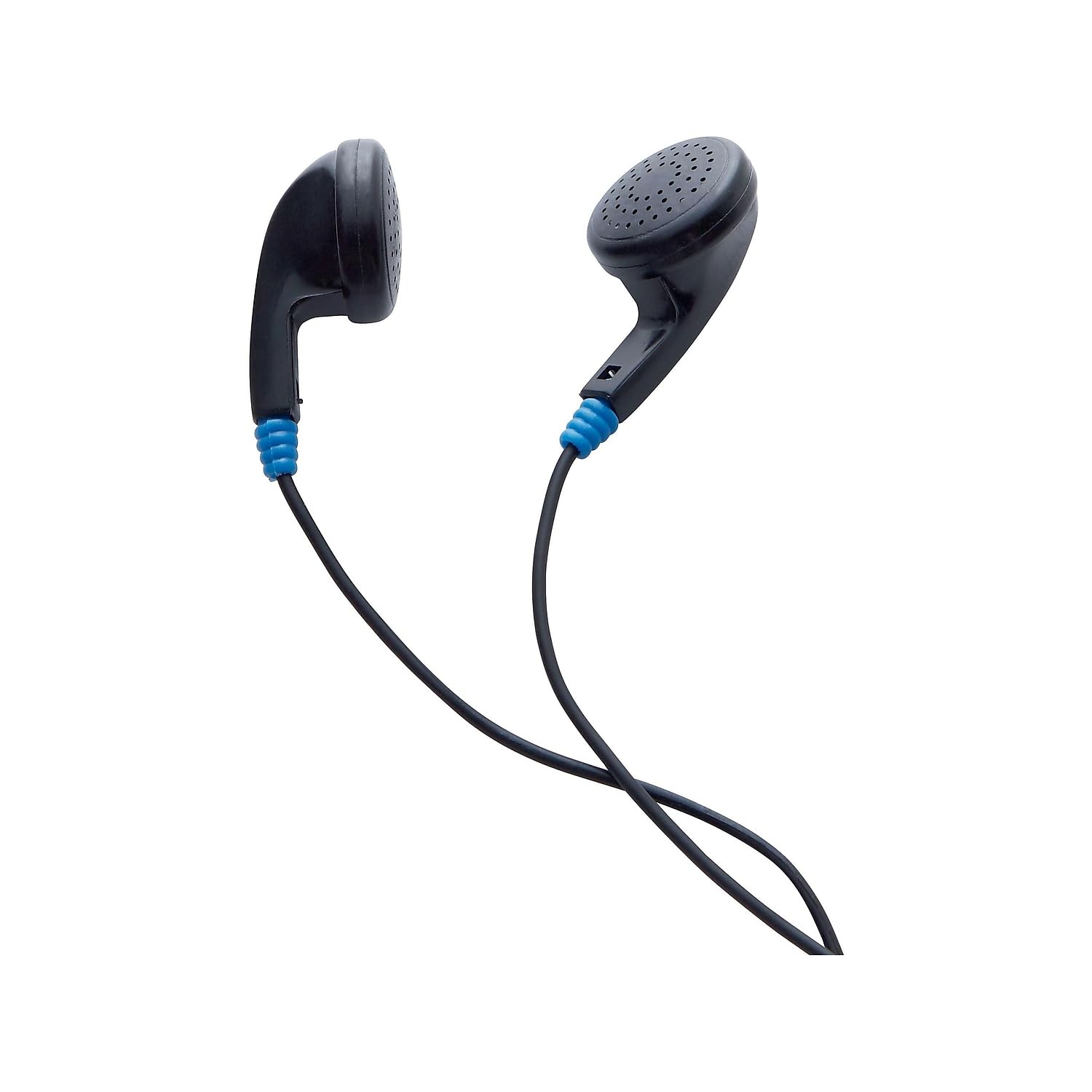 Verbatim Stereo Earphones - 3.5mm Wired Earbuds, Black