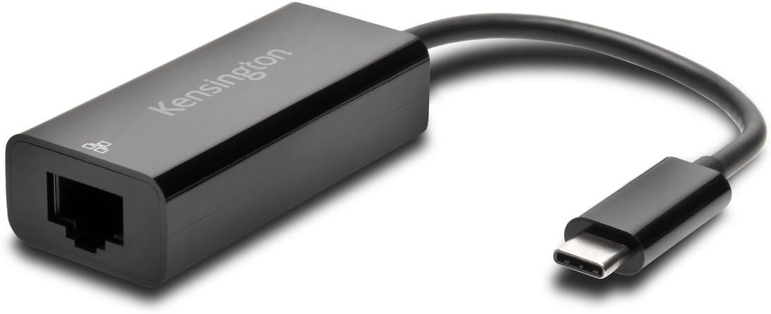 Kensington USB-C to Gigabit Ethernet Adapter (K33475WW),Black