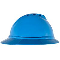 MSA V-Gard 500 Full-Brim Hard Hat with Fas-Trac III Ratchet Suspension