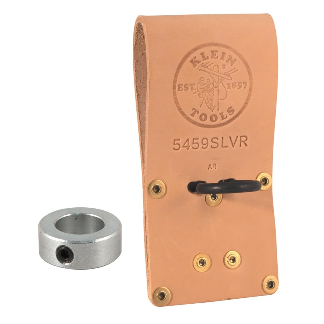 Klein Tools 5459SLVR Connecting Bar Holder with Lock Collar, Made in USA Holder Bar Holder & Lock Collar