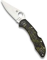 SPYDERCO Delica 4 Lightweight Signature Folding Knife with Flat-Ground VG-10 Blade and FRN Handle