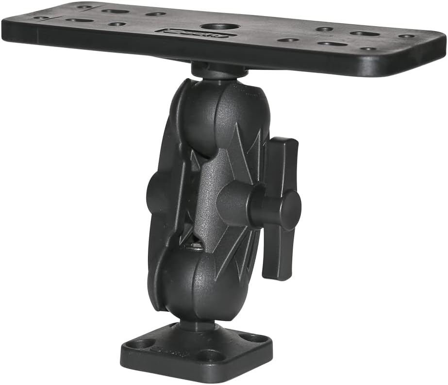 Humminbird 740199-1 GM H7R2 Helix 7 Model Gimbal Mount & Scotty 0163 Ball-Mount Fish Finder and Universal Mounting Plate