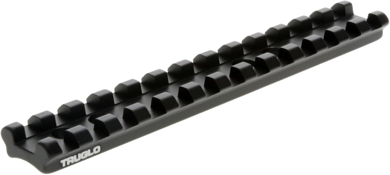 TruGlo Tactical Hunting Shooting Durable Aluminum Mounting Picatinny Optic Rail Compatible with Picatinny & Weaver-Style