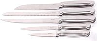 Oster Baldwyn High-Carbon Stainless Steel Kitchen Knife Cutlery Block Set, 22-Piece, Brushed Satin (22-Piece Set)