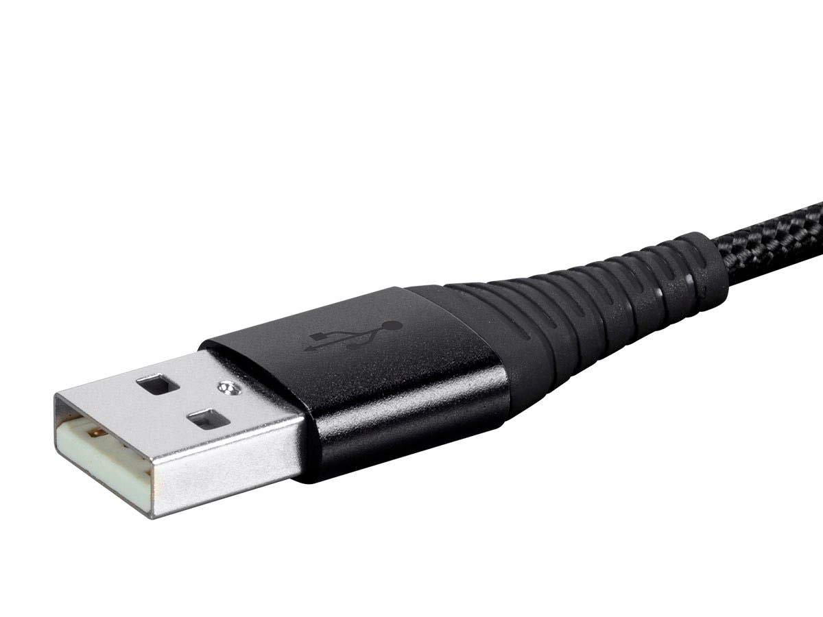 Monoprice Apple MFI Certified Lightning to USB Type A Charge & Sync Cable - Nylon-Braid, Durable, Kevlar-Reinforced