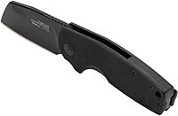 SOG Stout SJ Cleaver Daily Ambidextrous Pocket Folding Knives with Slip Joint Mechanism | G10 Handle | CRYO D2 Steel Blade