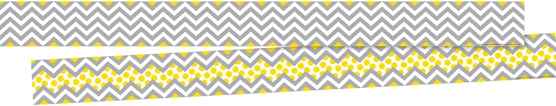 BARKER CREEK Double-Sided Chevron Border Strips, 3 in x 35 in
