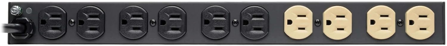 Tripp Lite 1U Rackmount Power Strip PDU, 15A 120V, 15ft Cord