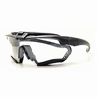 Oakley Ess Sunglasses Matte Black Frame, Clear Lenses, 40MM