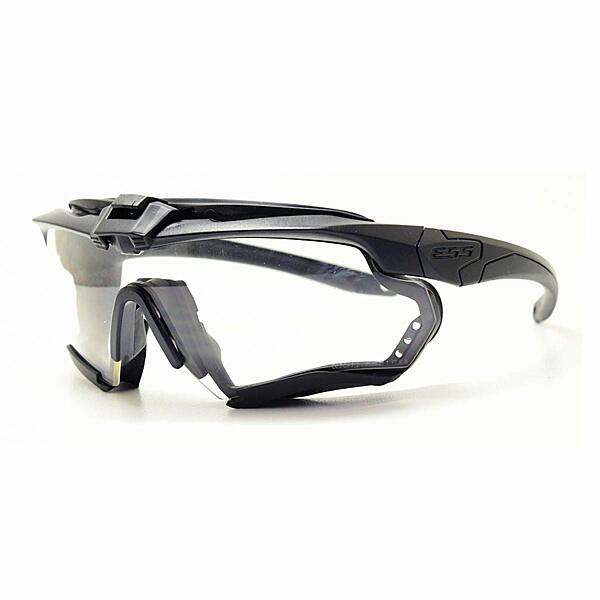 Oakley Ess Sunglasses Matte Black Frame, Clear Lenses, 40MM