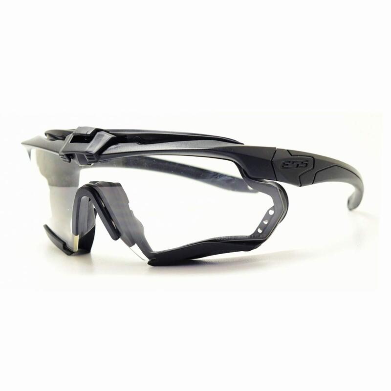 Oakley Ess Sunglasses Matte Black Frame, Clear Lenses, 40MM