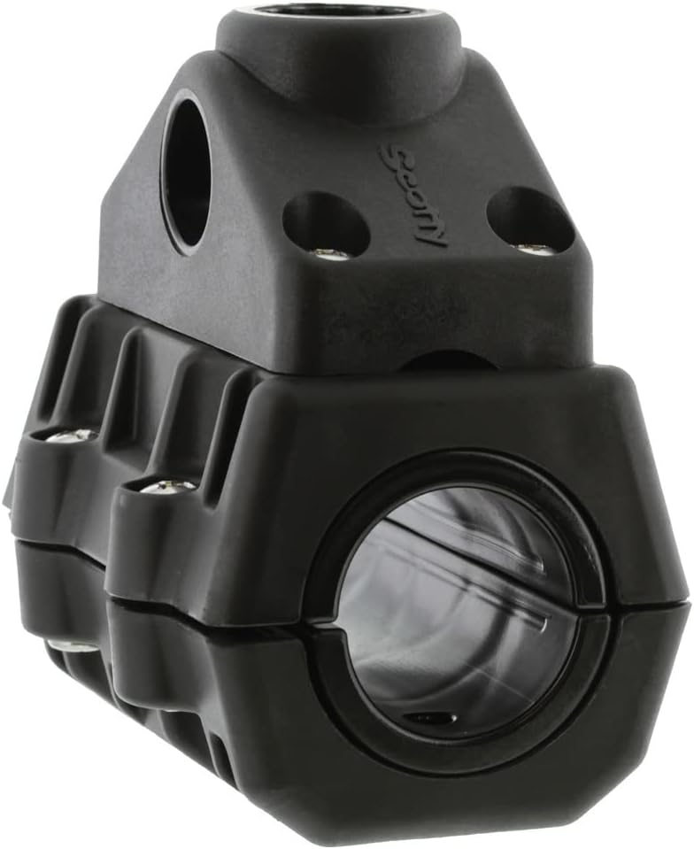 Scotty #0320 Rail Mount Adaptor 2-Inch Round, Black