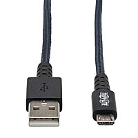 Tripp Lite Heavy Duty USB-A To USB Micro-B Charging Sync Cable, 6in, Gray