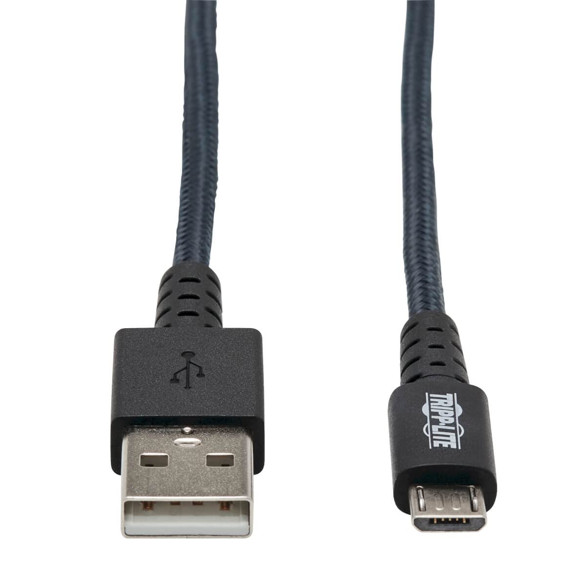 Tripp Lite Heavy Duty USB-A To USB Micro-B Charging Sync Cable, 6in, Gray