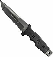 Smith & Wesson SW7 Fixed Blade Knife with Tanto Blade and TPE Handle for Outdoor, Tactical, Survival and EDC