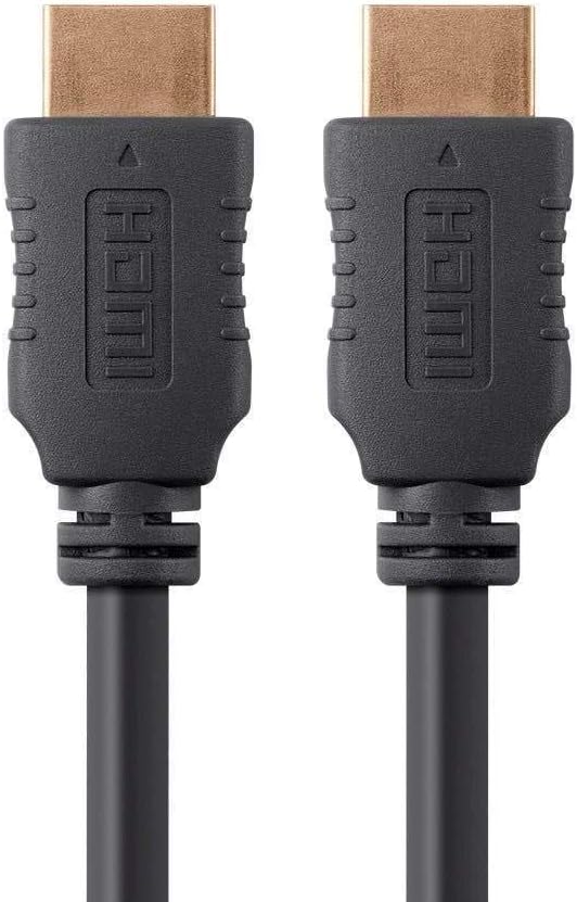 Monoprice 4K High Speed HDMI Cable - HDMI 2.0, 4K@60Hz, HDR, HDR10, Dolby Vision, 18Gbps, YUV 4:4:4, 28AWG - 4 Feet, Black