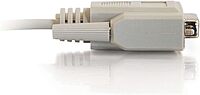 C2G 03045 DB9 F/F Serial RS232 Null Modem Cable, Beige (10 Feet)
