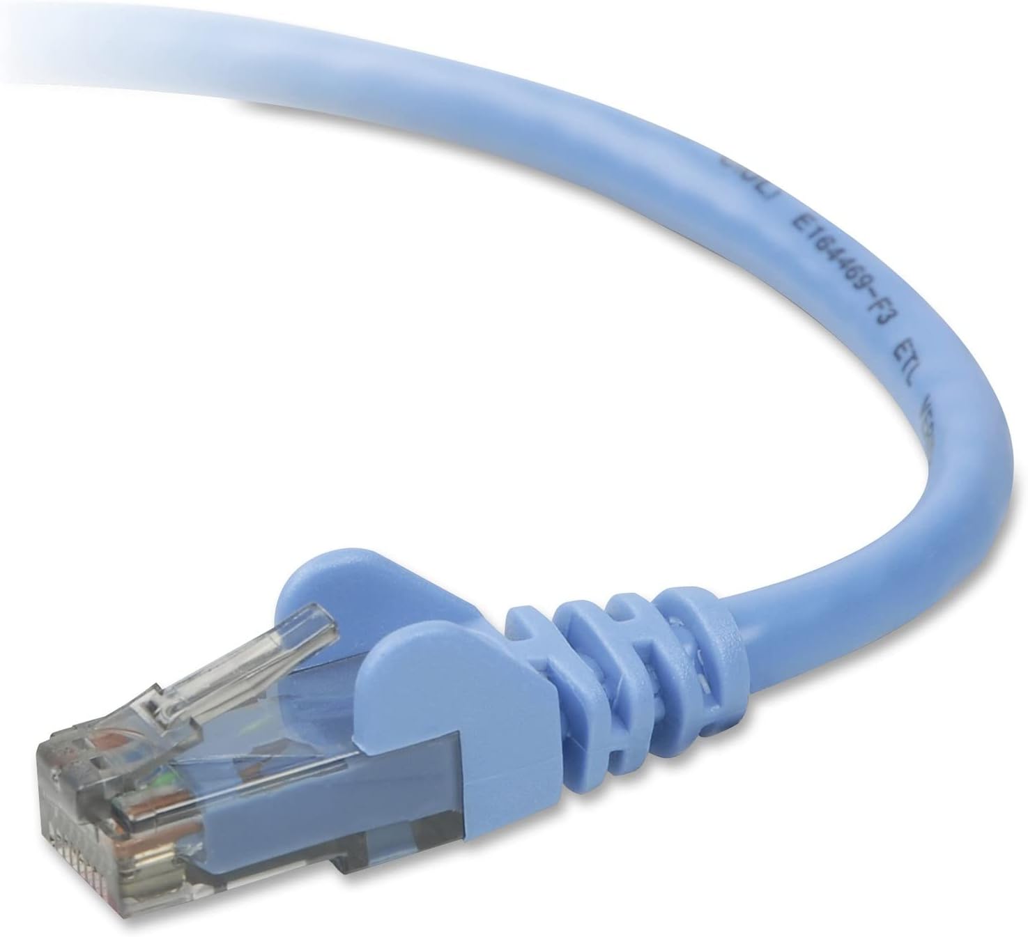 Belkin Snagless CAT6 Patch Cable RJ45M/RJ45M; 3 Blue (A3L980B03-BLU-S), 3 Feet