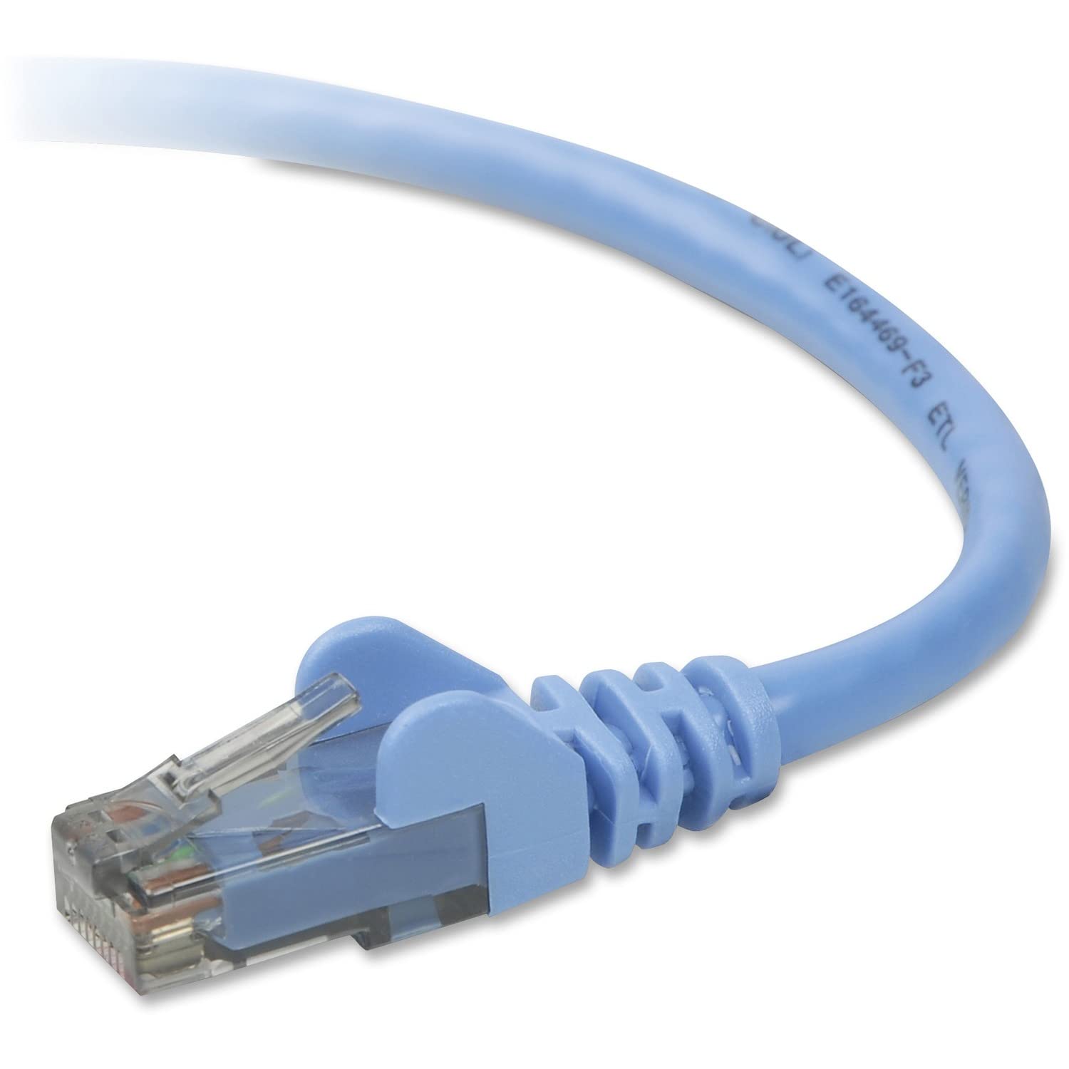 Belkin Snagless CAT6 Patch Cable RJ45M/RJ45M; 3 Blue (A3L980B03-BLU-S), 3 Feet