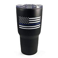 Thin Blue Line Tumbler, 30 oz