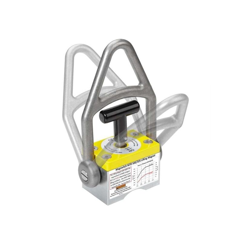 Magswitch 8100089 MLAY600 Lifting Magnet, 600 lbs Pulling Force, Steel Magnetic Lifter 580 LBS