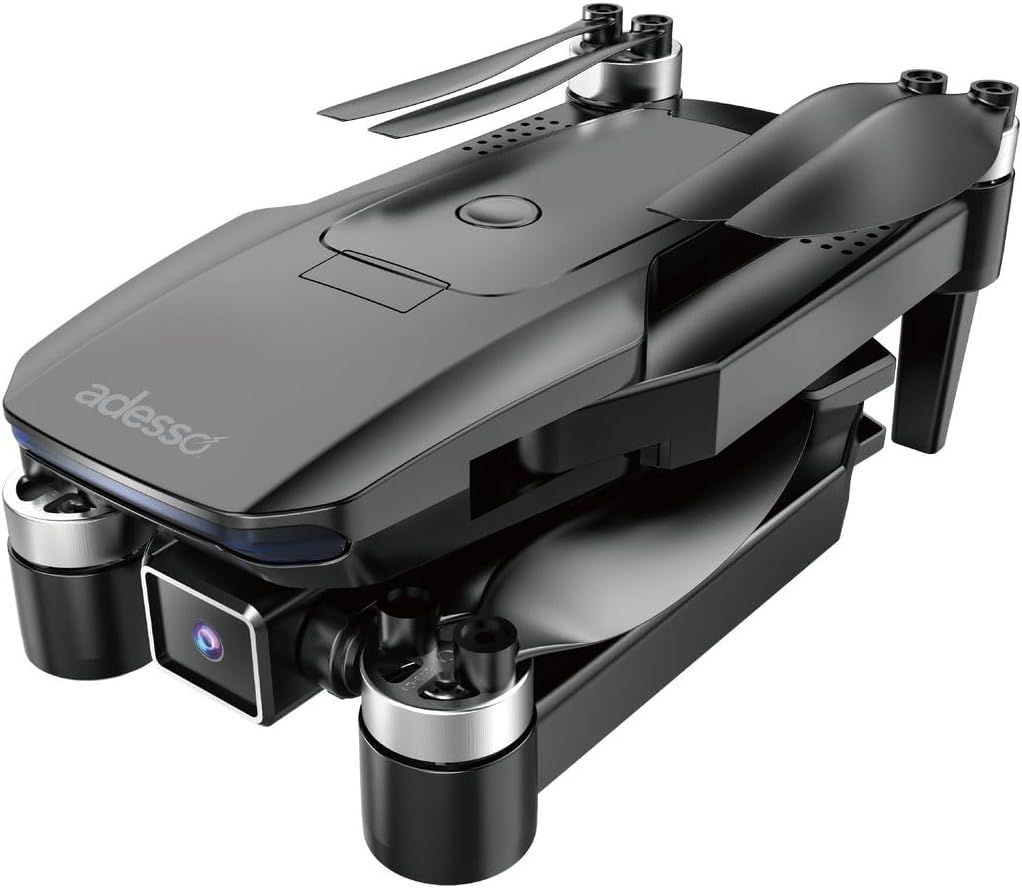 Adesso CyberDrone X3 2K FPV Camera Drone GPS WiFi 300 Meter Range Dual Control Lightweight Quadcopter with Gimbal and Remote