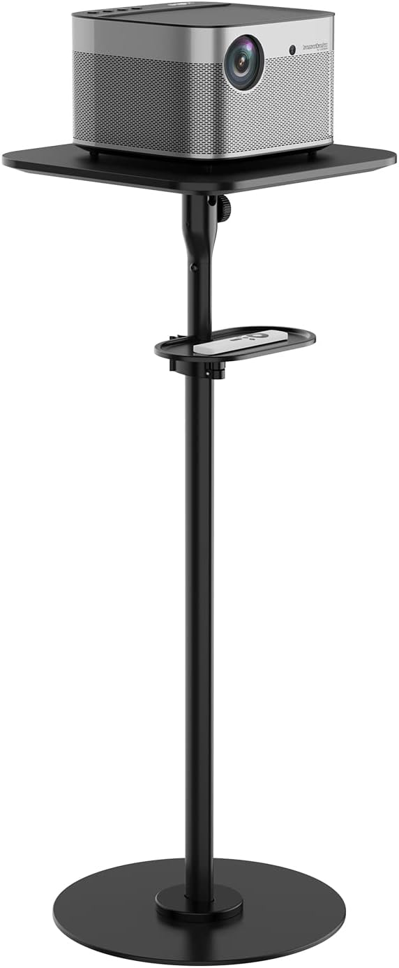 Mount-It! Dual Use Projector Stand, 2 Mounting Options: 1/4" Screw and Platform Portable Projector Stand For Mini Projectors