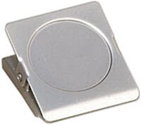 Office Depot Magnetic Clips, 1 3/4in., Silver, Pack Of 3, AV-MGL