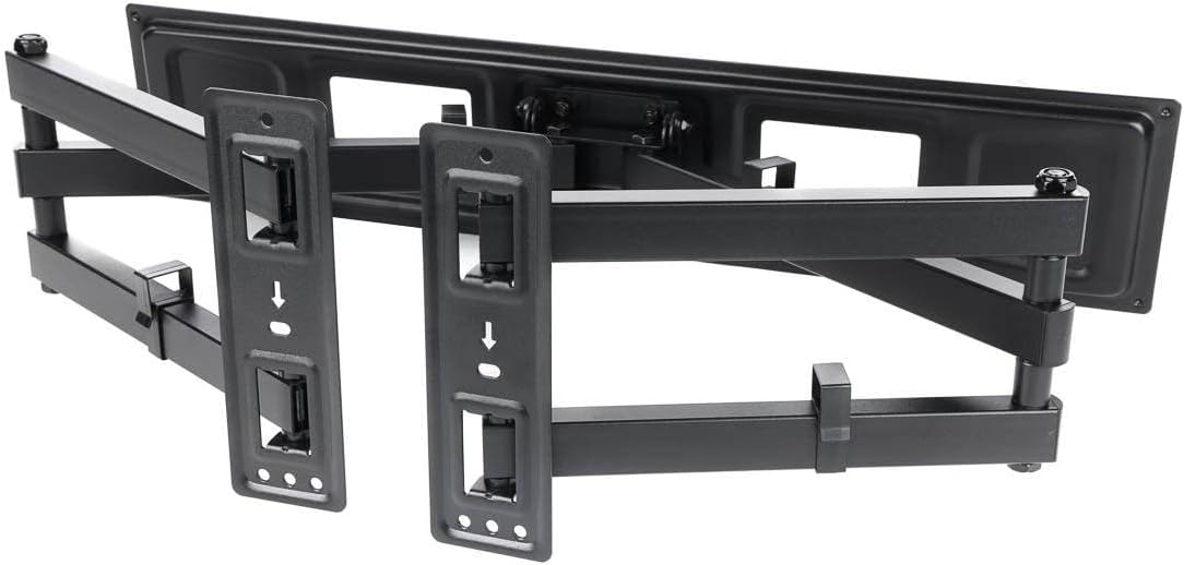 Monoprice Premium Full Motion TV Wall Mount Bracket Corner Friendly for 32" to 70" TVs up to 99lbs, Max VESA 600x400