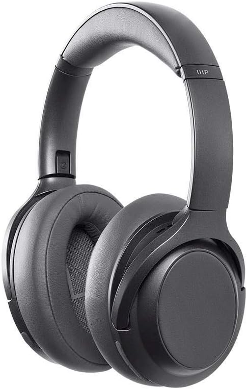 Monoprice BT-600ANC Over Ear Headphones - Bluetooth 5, Active Noise Cancelling (ANC) Qualcomm aptX HD Audio, AAC