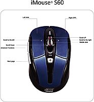 ADESSO iMouse S60 Wireless Optical Mouse with 2.4 GHz RF, Programmable Driver, Tilt-Wheel Scrolling